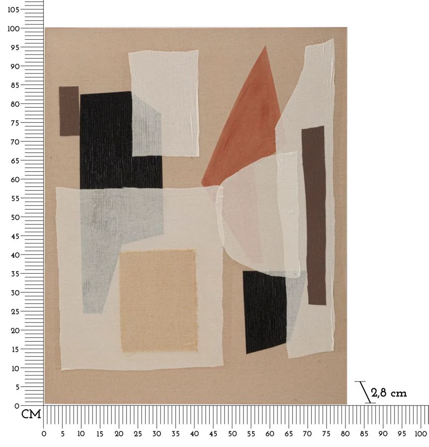 Dipinto Astratto su Tela Redy - 80x2,8x100 cm - Image 6