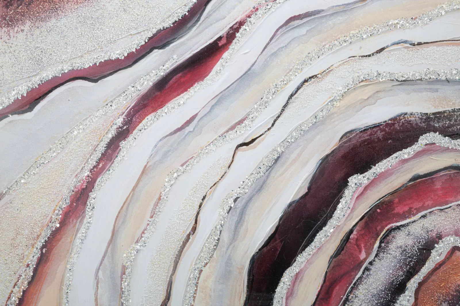 Opera d'Arte Astratta su Tela Redy 80x2,8x80 cm - Image 3