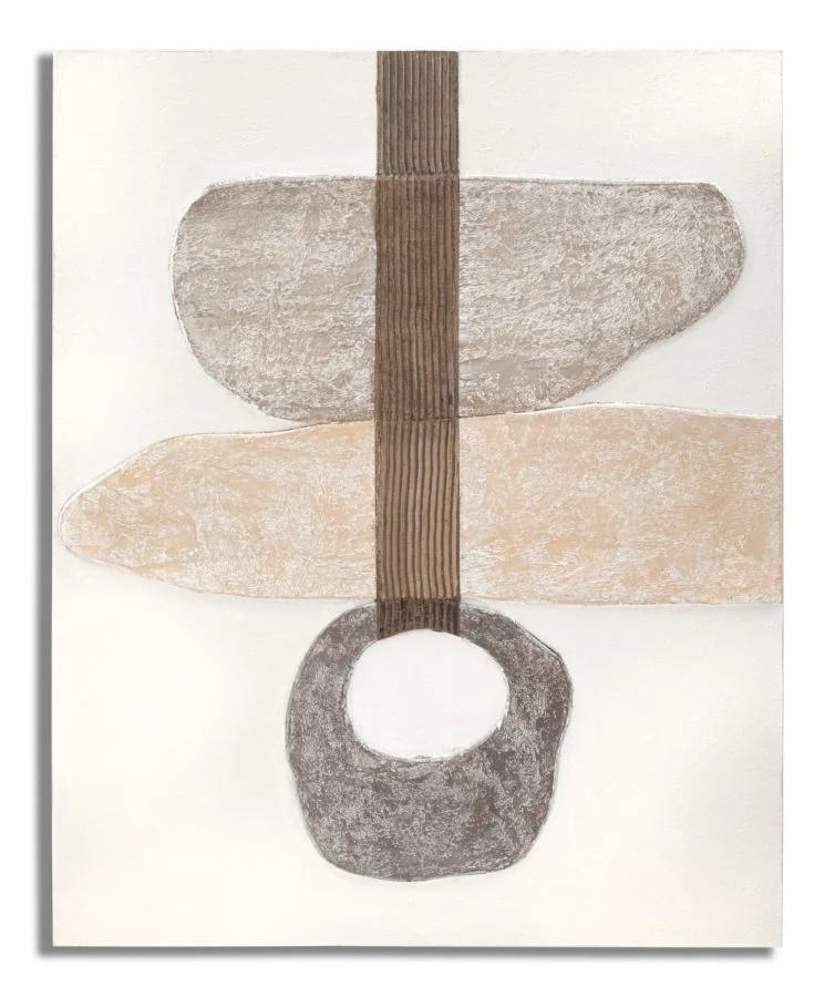 Opera d'Arte Astratta Stony - 80x2,8x100 cm