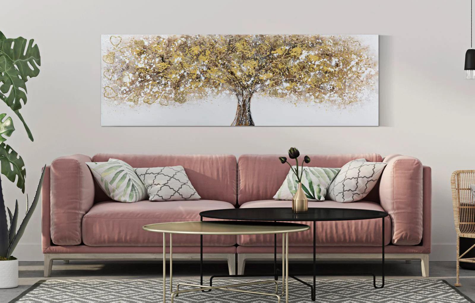 Opera d'Arte su Tela Albero Imponente - cm 180x3,8x60 - Image 7