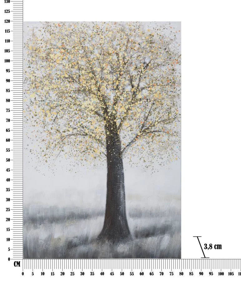 Dipinto su Tela "Albero Semplice" - 80x3,8x120 cm - Image 2