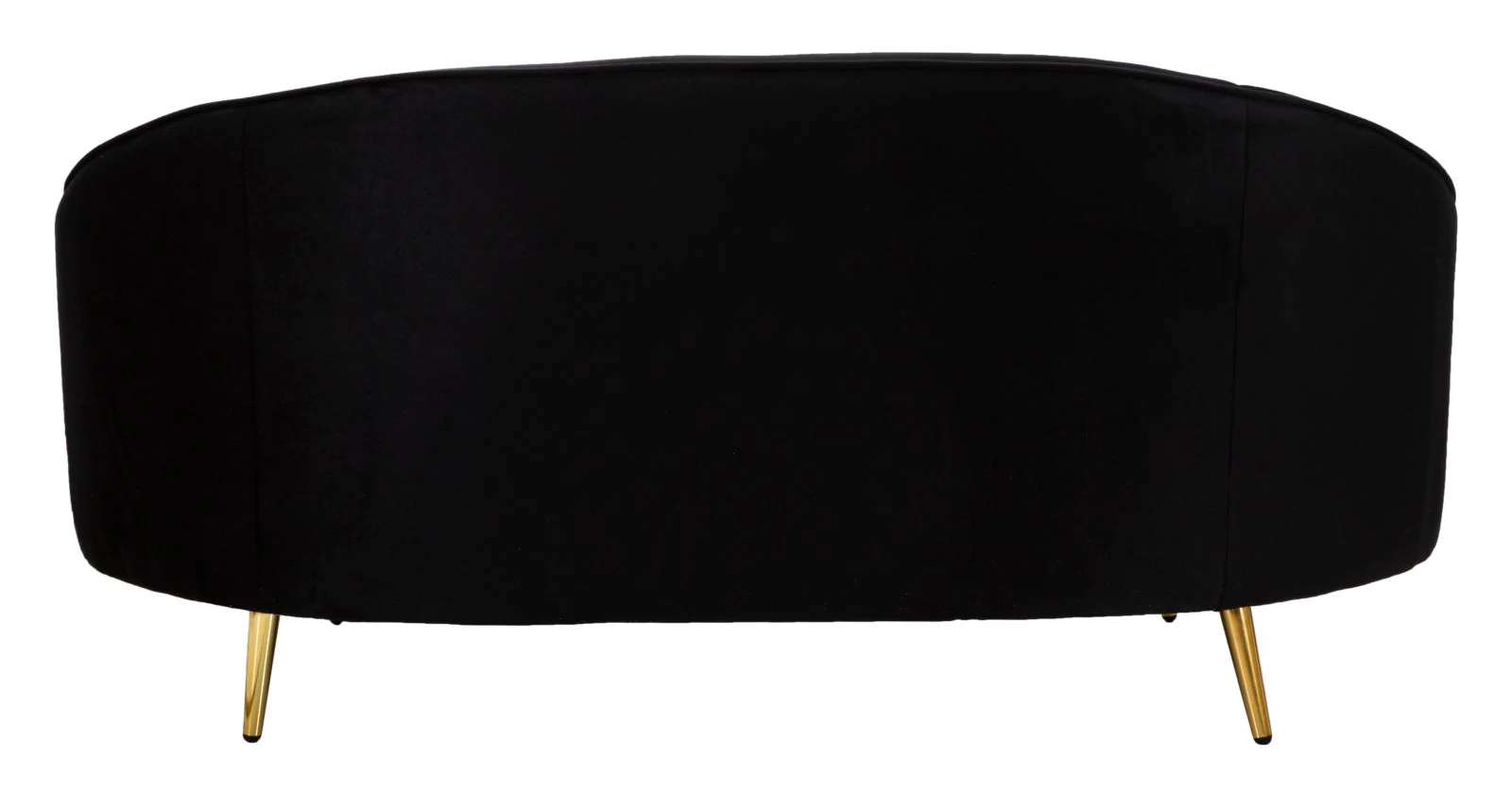 Divano compatto Oslo 2 posti con cuscini neri cm 148x84x68 - Image 6