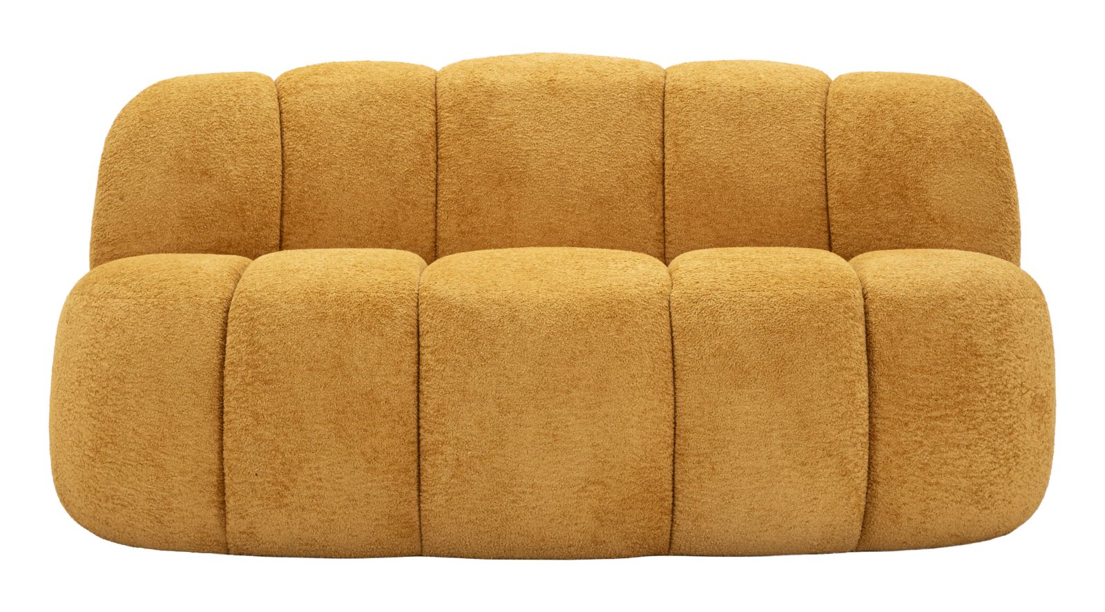 Divanetto ball senape 145x80x69 cm design moderno