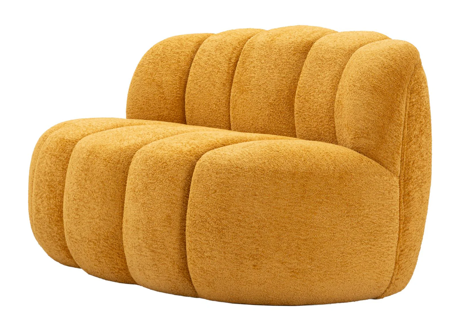 Divanetto ball senape 145x80x69 cm design moderno - Image 2