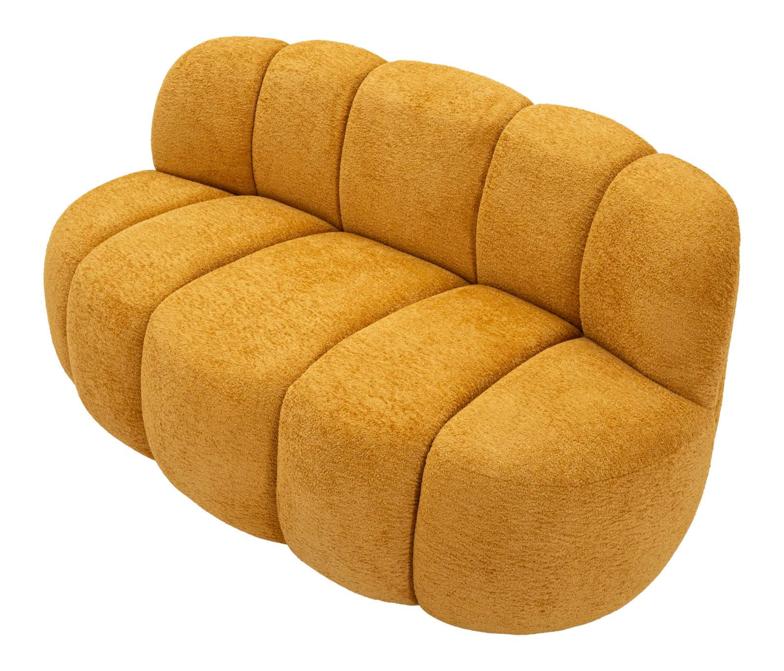 Divanetto ball senape 145x80x69 cm design moderno - Image 3