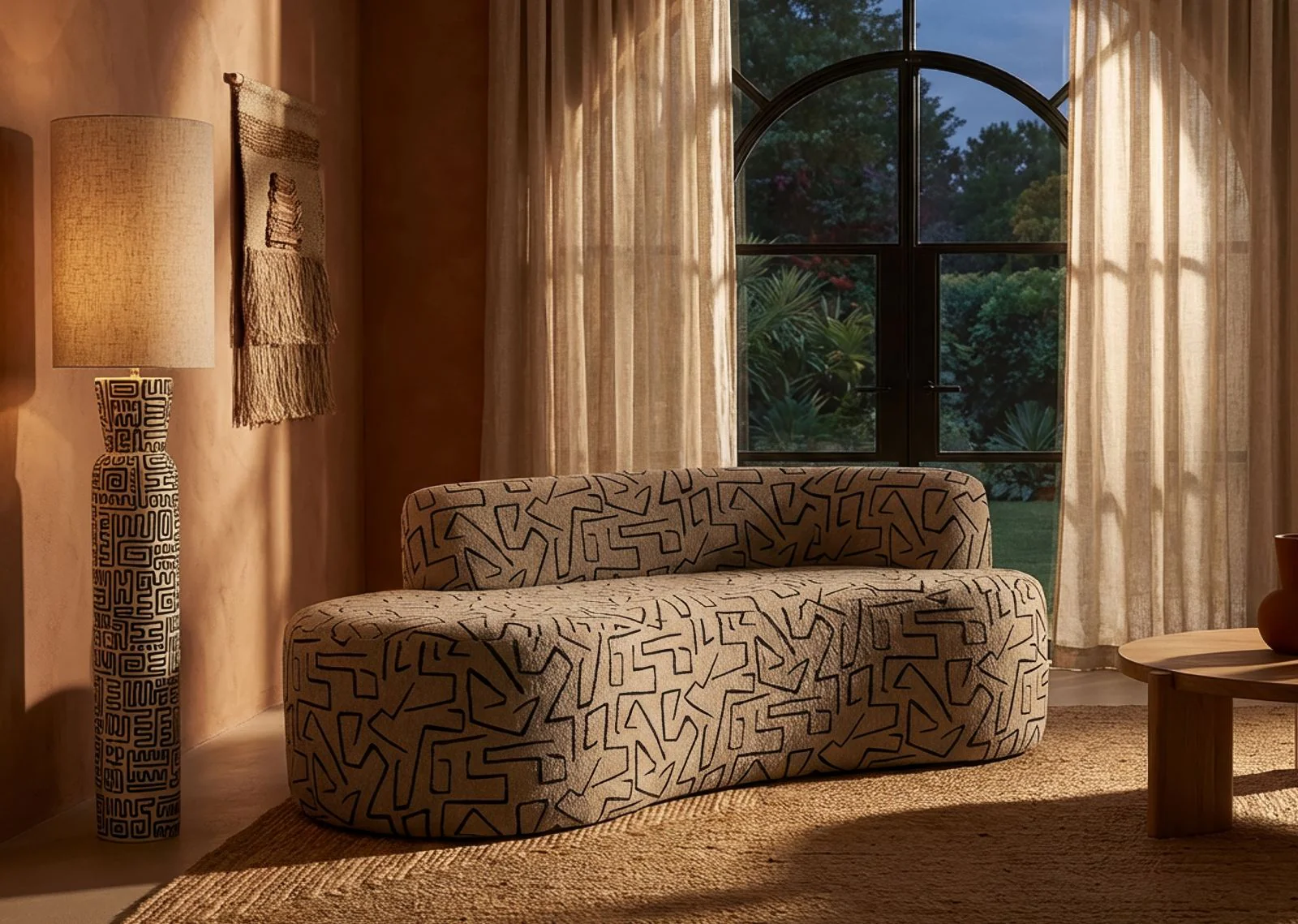 Divanetto Nairobi Cm 176 X 91,5 X 69 In Legno Compensato Spugna E Poliestere Per Salotto Moderno - Image 8