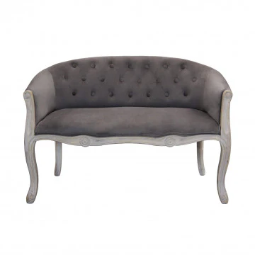 Divano elegante con capitonné in tessuto di lusso - Image 12