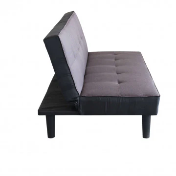 Divano letto moderno Alvin con struttura in metallo e legno - Image 2