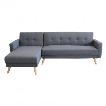 Divano Letto Moderno con Struttura in Metallo e Legno - Image 2