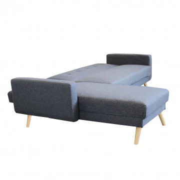 Divano Letto Moderno con Struttura in Metallo e Legno - Image 3