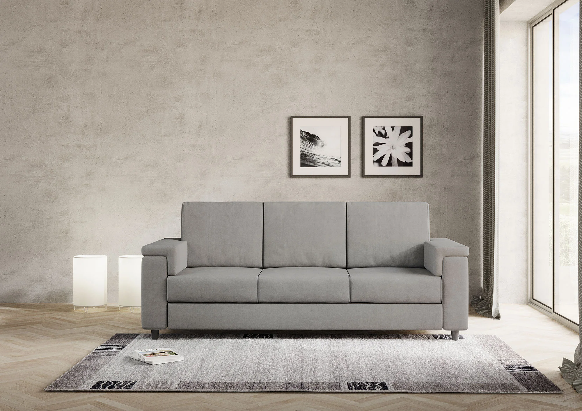 Divano Marrak 3 posti (tre sedute da 60cm) misure esterne L.208cm - Image 22