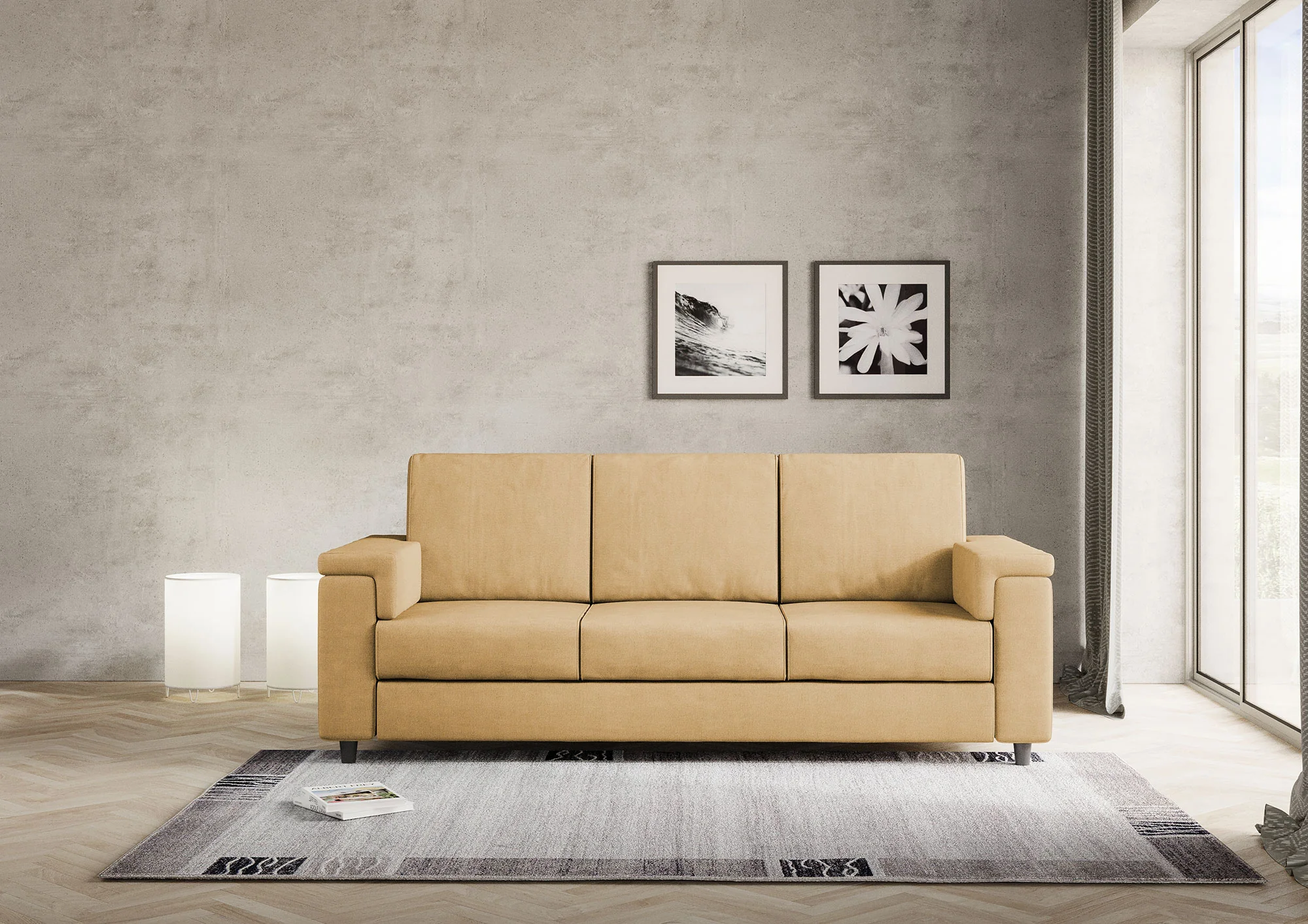 Divano Marrak 3 posti (tre sedute da 60cm) misure esterne L.208cm - Image 37