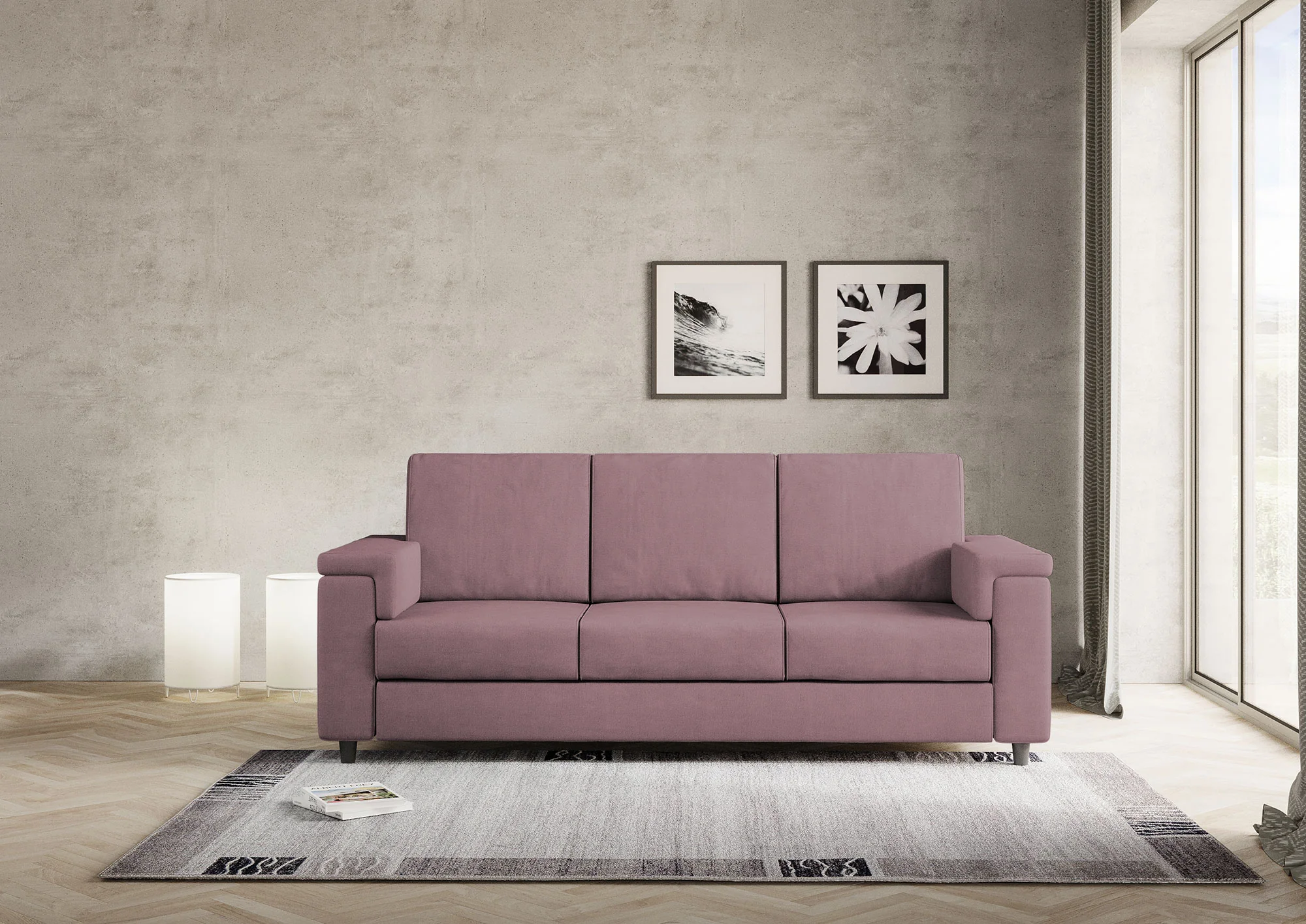 Divano Marrak 3 posti (tre sedute da 60cm) misure esterne L.208cm - Image 52
