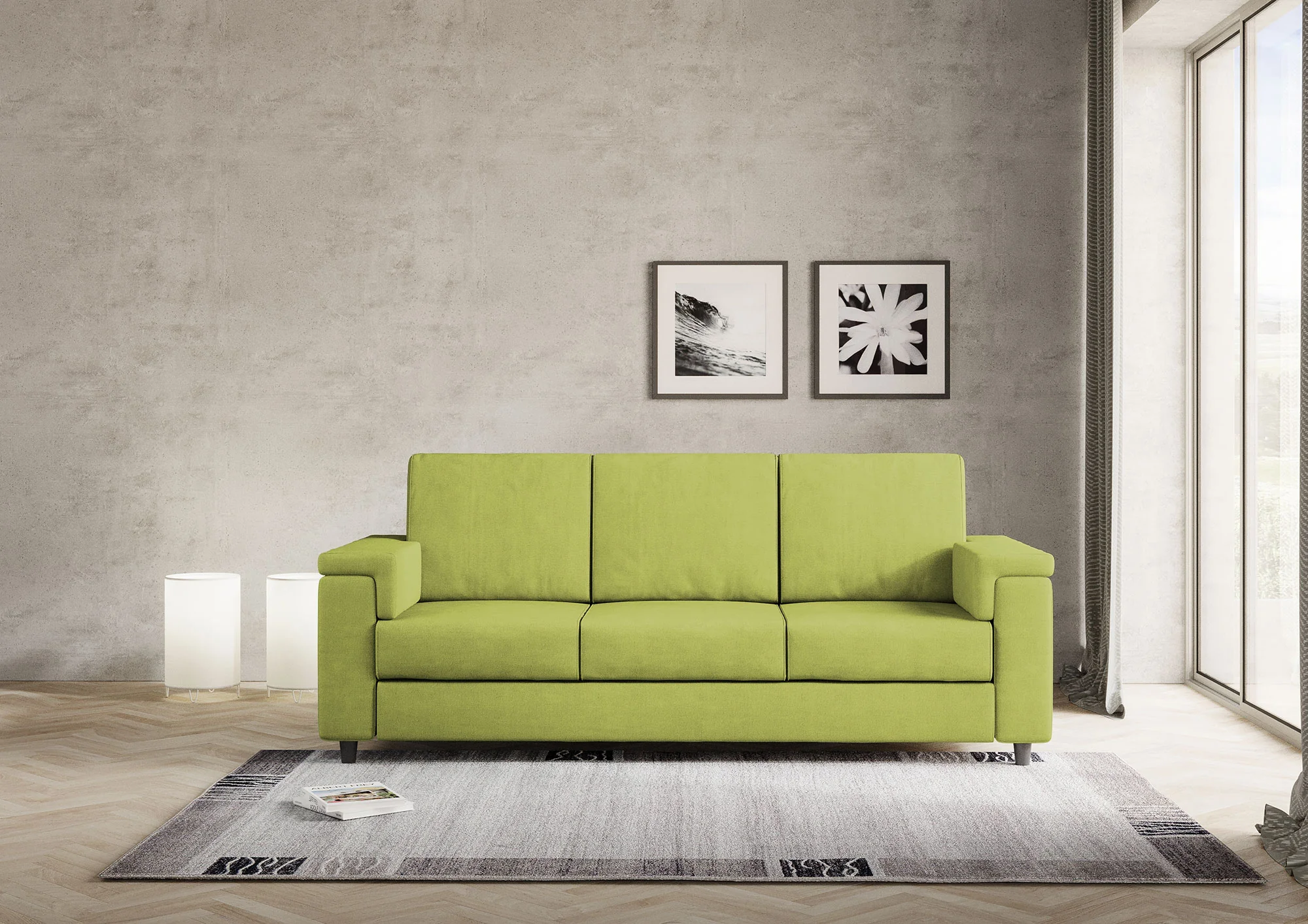 Divano Marrak 3 posti (tre sedute da 60cm) misure esterne L.208cm - Image 69