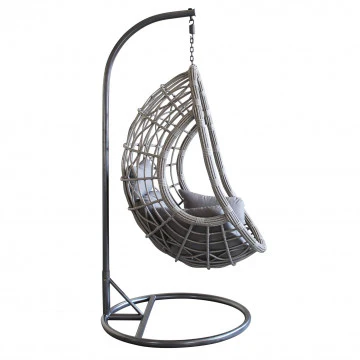 Dondolo Pensile capraia con struttura in metallo e seduta in wicker - Image 6