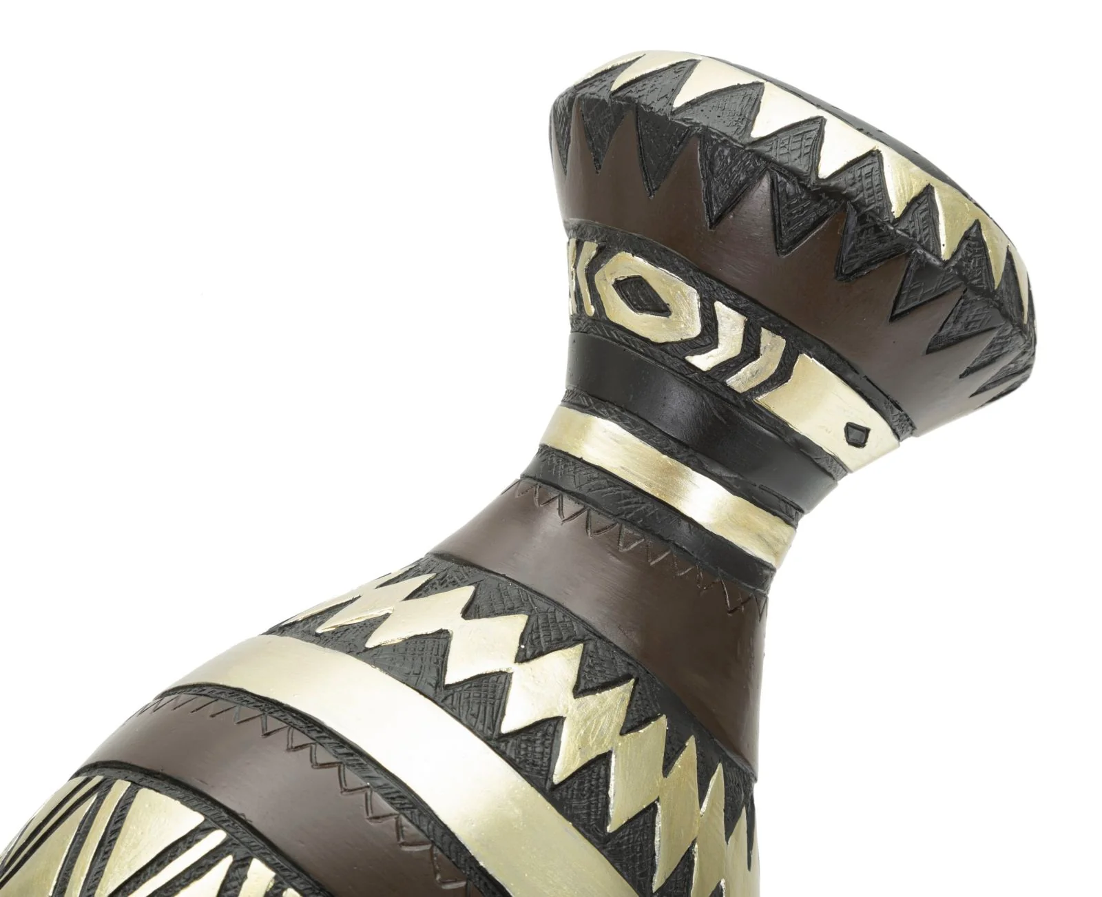 Statua Donna Masai Tribù in Ceramica 23x19x38,5 cm - Image 5