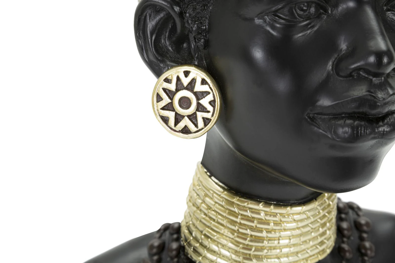 Statua Donna Masai Tribù in Ceramica 23x19x38,5 cm - Image 6
