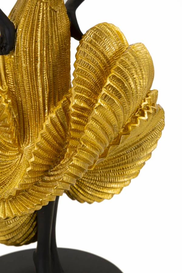 Statuetta Ballerina Elegante in Oro 16,5x15x36 cm - Image 4
