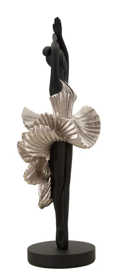 Statuetta Ballerina Elegante in Argento - cm 17x14x43 - Image 2