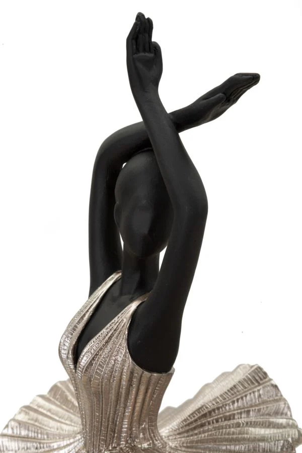 Statuetta Ballerina Elegante in Argento - cm 17x14x43 - Image 4