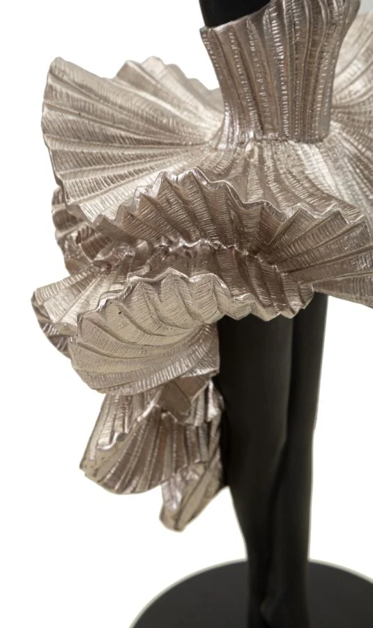 Statuetta Ballerina Elegante in Argento - cm 17x14x43 - Image 5
