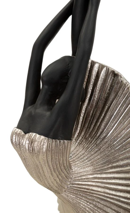 Statuetta Elegante Donnina in Argento 14x14x42,5 cm - Image 4
