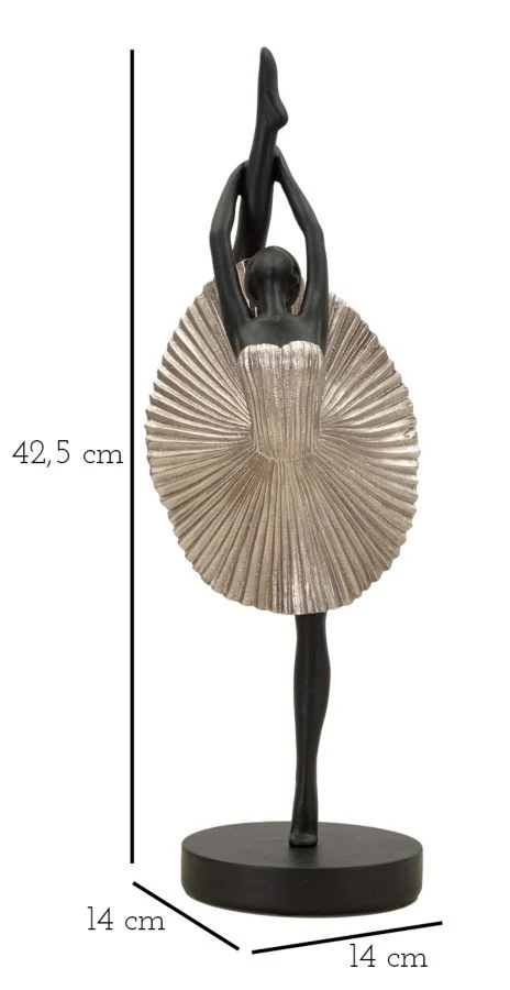 Statuetta Elegante Donnina in Argento 14x14x42,5 cm - Image 7
