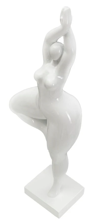 Statua Elegante di Donna in Posizione Yoga 16x9x45,8 cm - Image 5