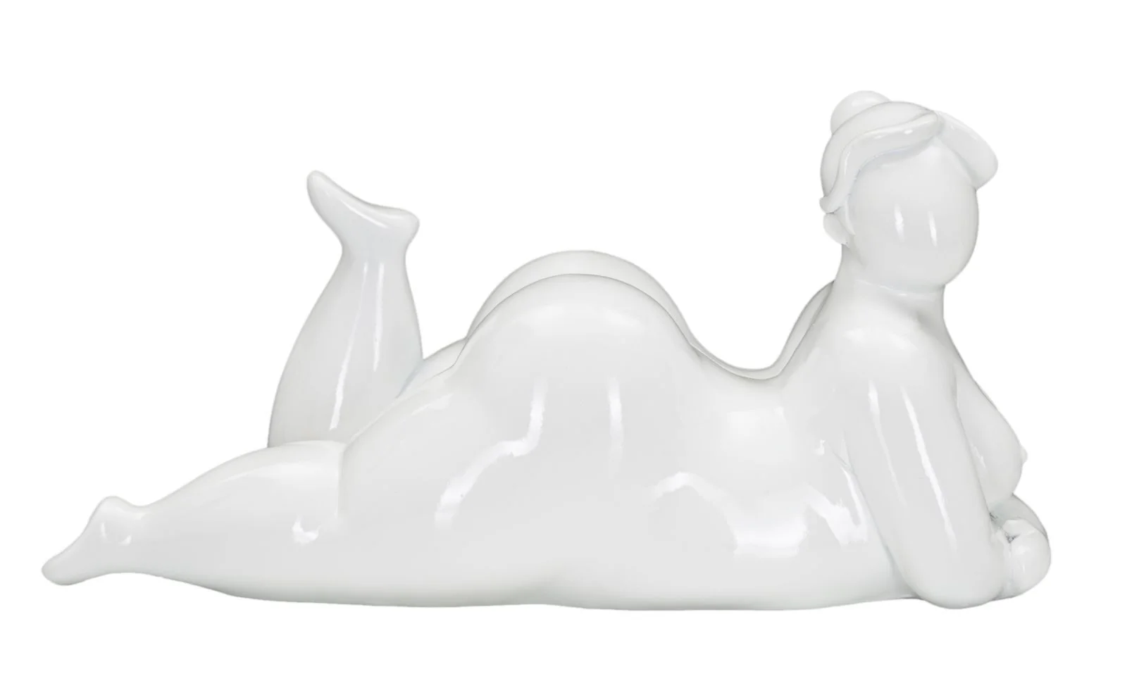 Statua Donnina in Posa di Yoga Relax 32x12,5x16 cm