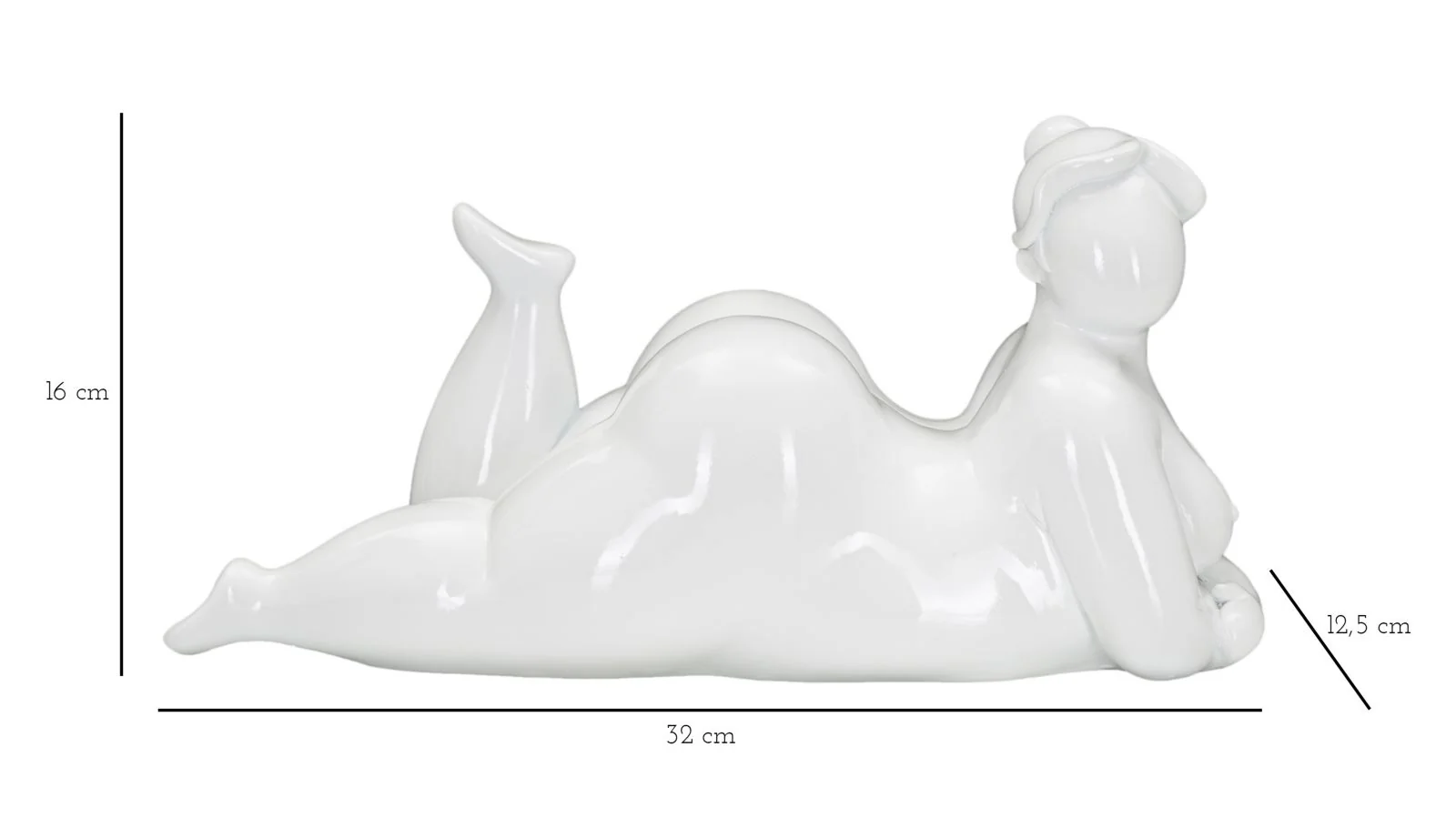 Statua Donnina in Posa di Yoga Relax 32x12,5x16 cm - Image 7