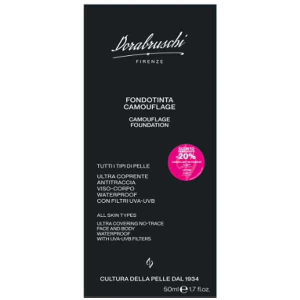 DORABRUSCHI FONDOTINTA ULTRA COPRENTE CAMOUFLAGE 4 50 ML