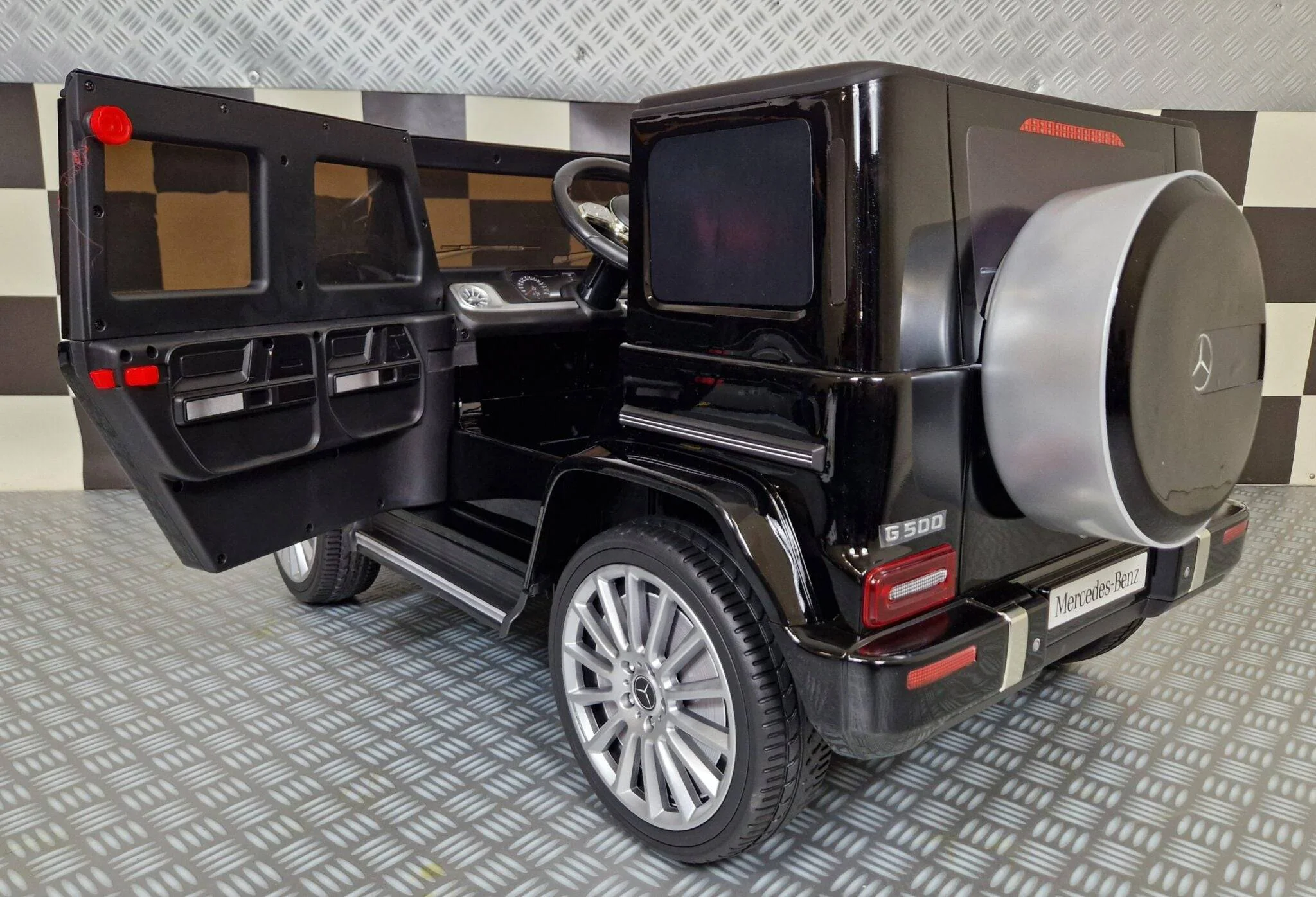 Auto Elettrica per Bambini Mercedes G500 12 V – Nero Metallizzato - Image 5