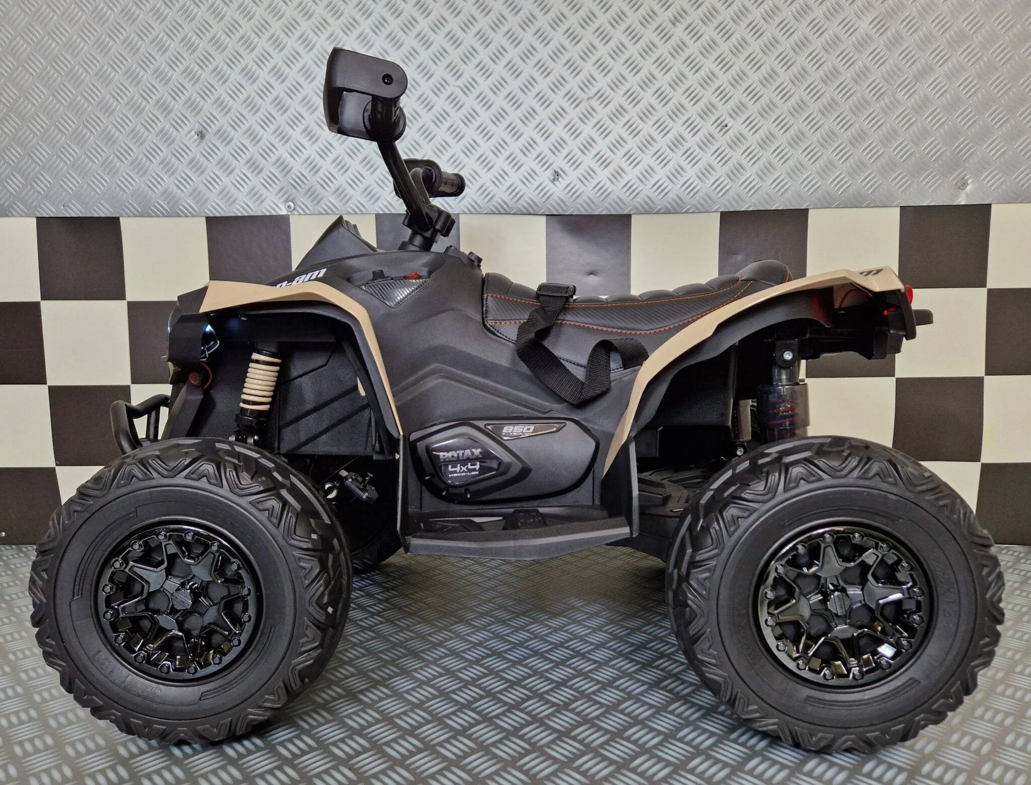 Quad Elettrico per Bambini Can-Am Maverick 24 V – Colore Cachi - Image 4