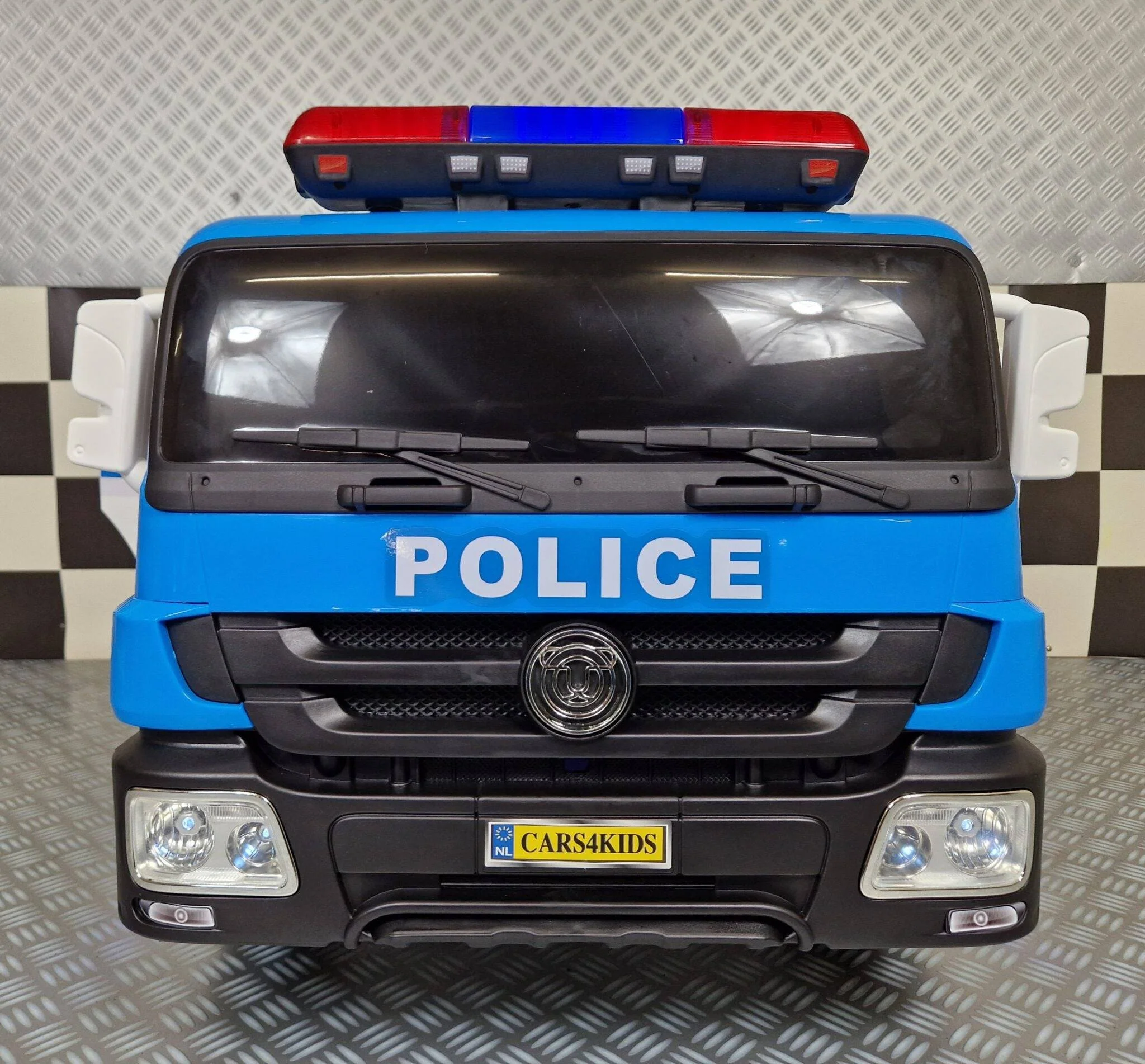 Camion della Polizia Elettrico 12 V con Telecomando – Blu - Image 3