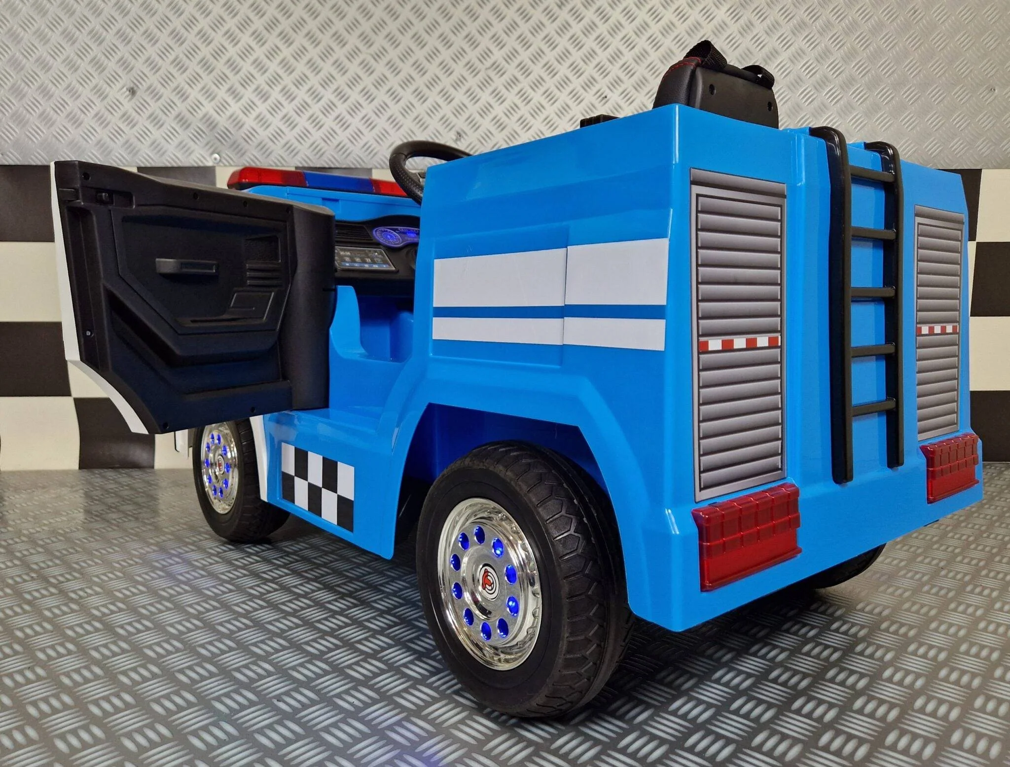 Camion della Polizia Elettrico 12 V con Telecomando – Blu - Image 5