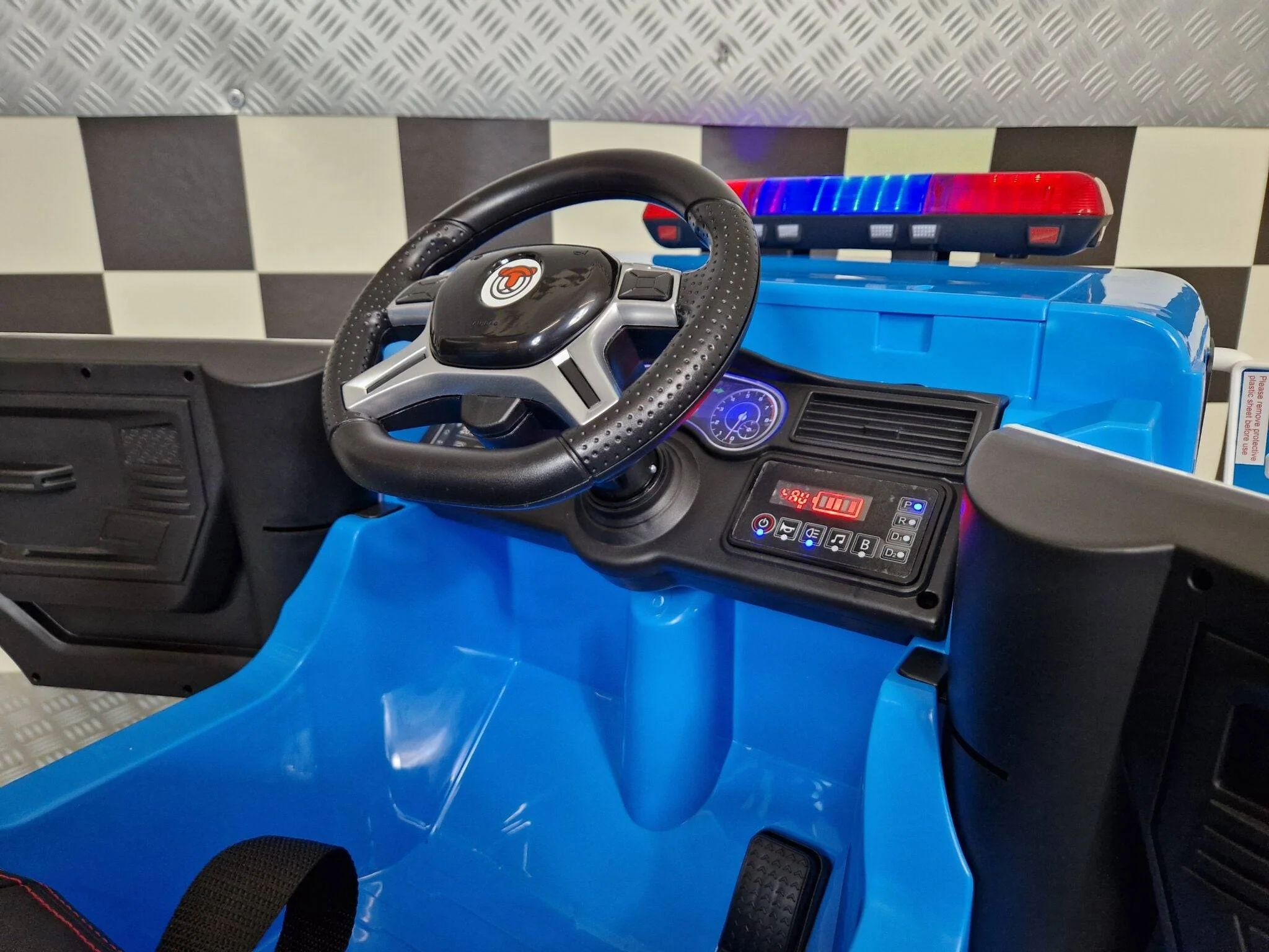 Camion della Polizia Elettrico 12 V con Telecomando – Blu - Image 7