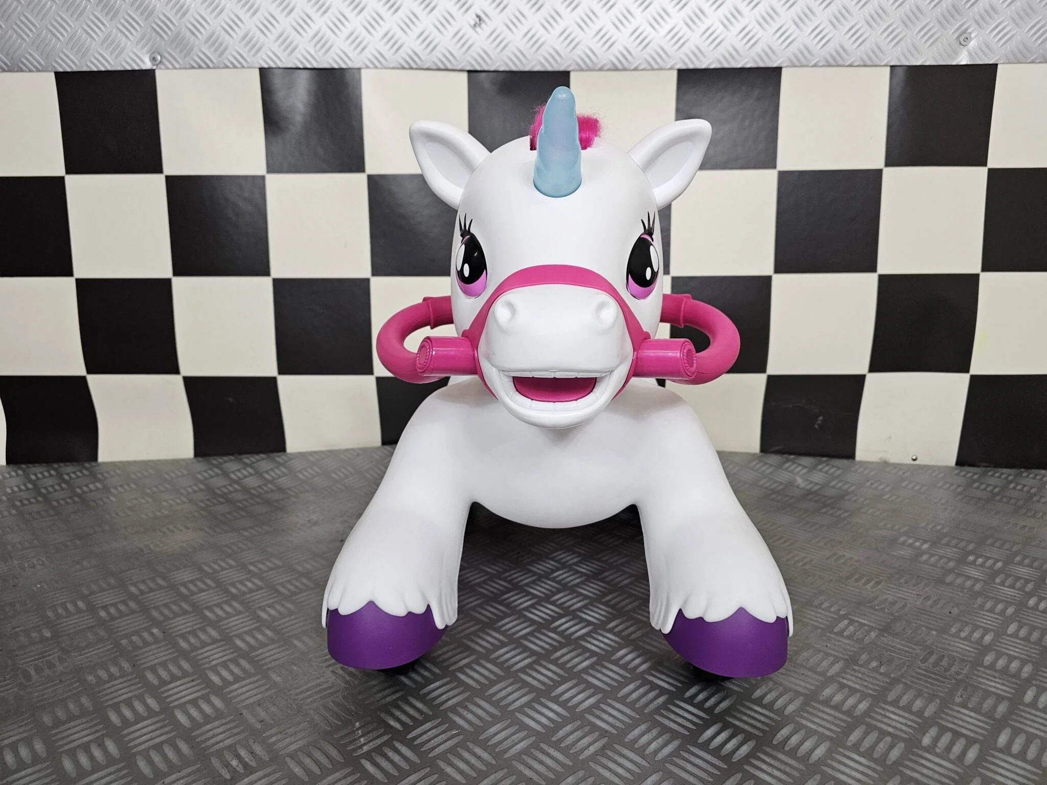 Pony Elettrico Unicorno 12 V per Bambini – Bianco - Image 4