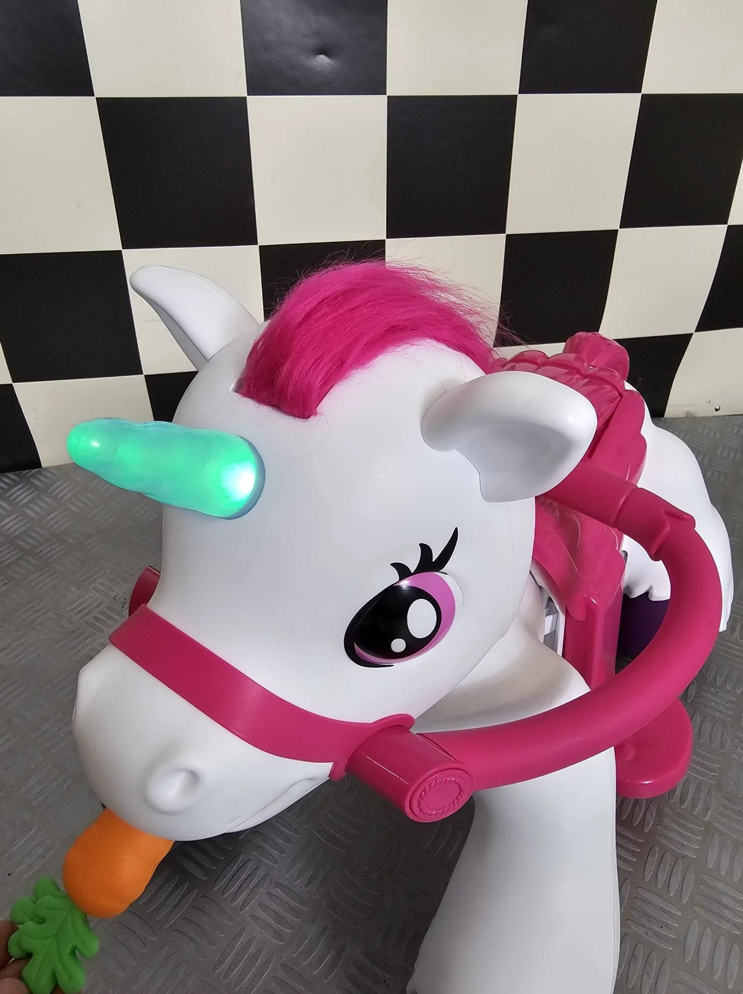 Pony Elettrico Unicorno 12 V per Bambini – Bianco - Image 7