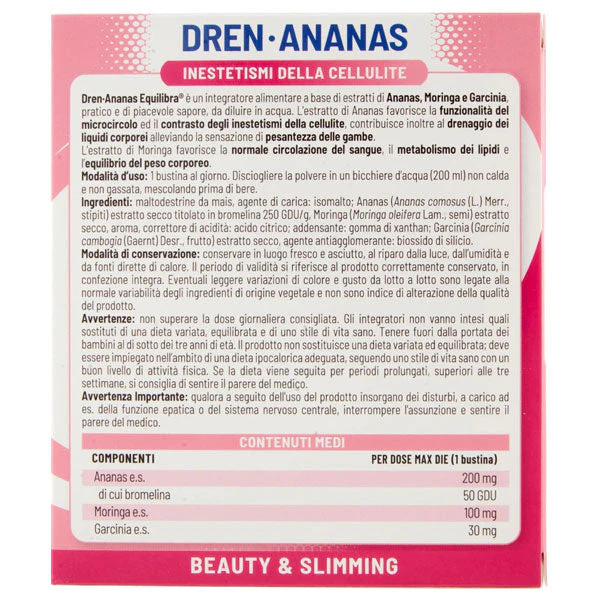 EQUILIBRA INTEGRATORE DREN-ANANAS INESTETISMI DELLA CELLULITE - Image 3