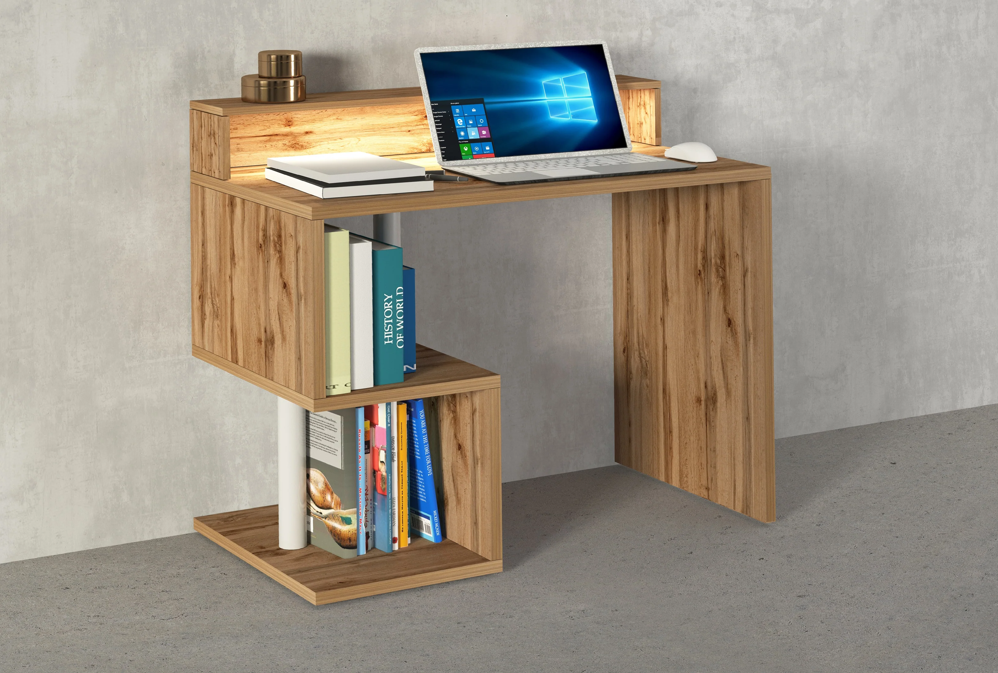 Scrivania Compatta Esse 2 Plus con Gamba a ''S'' - Varie Colorazioni Disponibili - Image 15