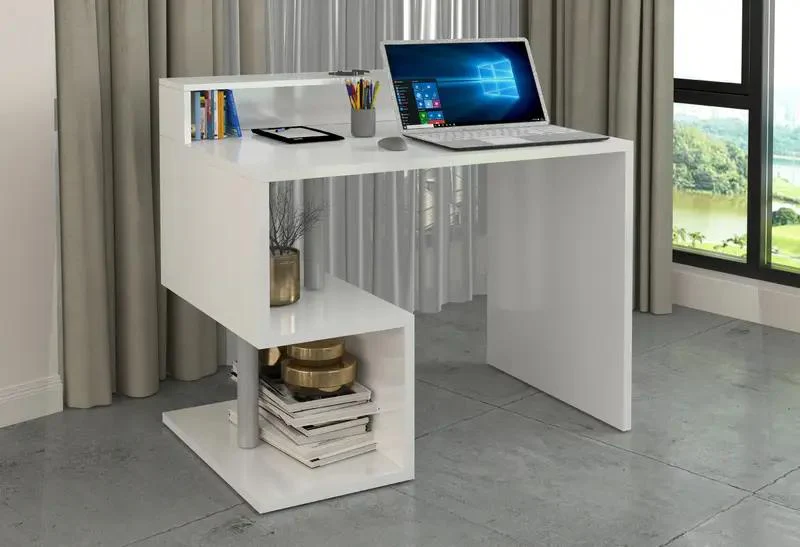 Scrivania Compatta Esse 2 Plus con Gamba a ''S'' - Varie Colorazioni Disponibili - Image 2