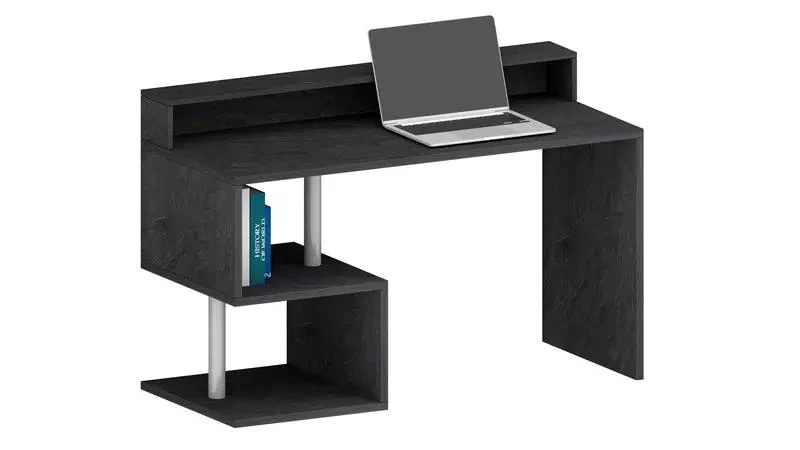 Scrivania ESSE 140 con design a ''S'' e sopralzo - Image 13