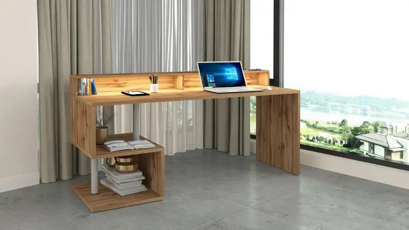 Scrivania Esse 180 con sopralzo: stile e funzionalità in un unico design innovativo - Image 15