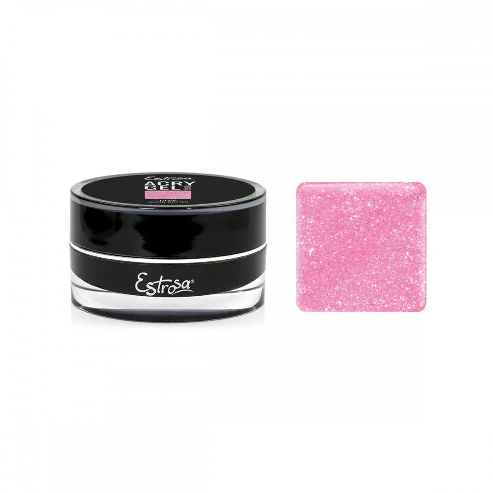 ESTROSA ACRYGEL PINK MICRO GLITTER 15 ML