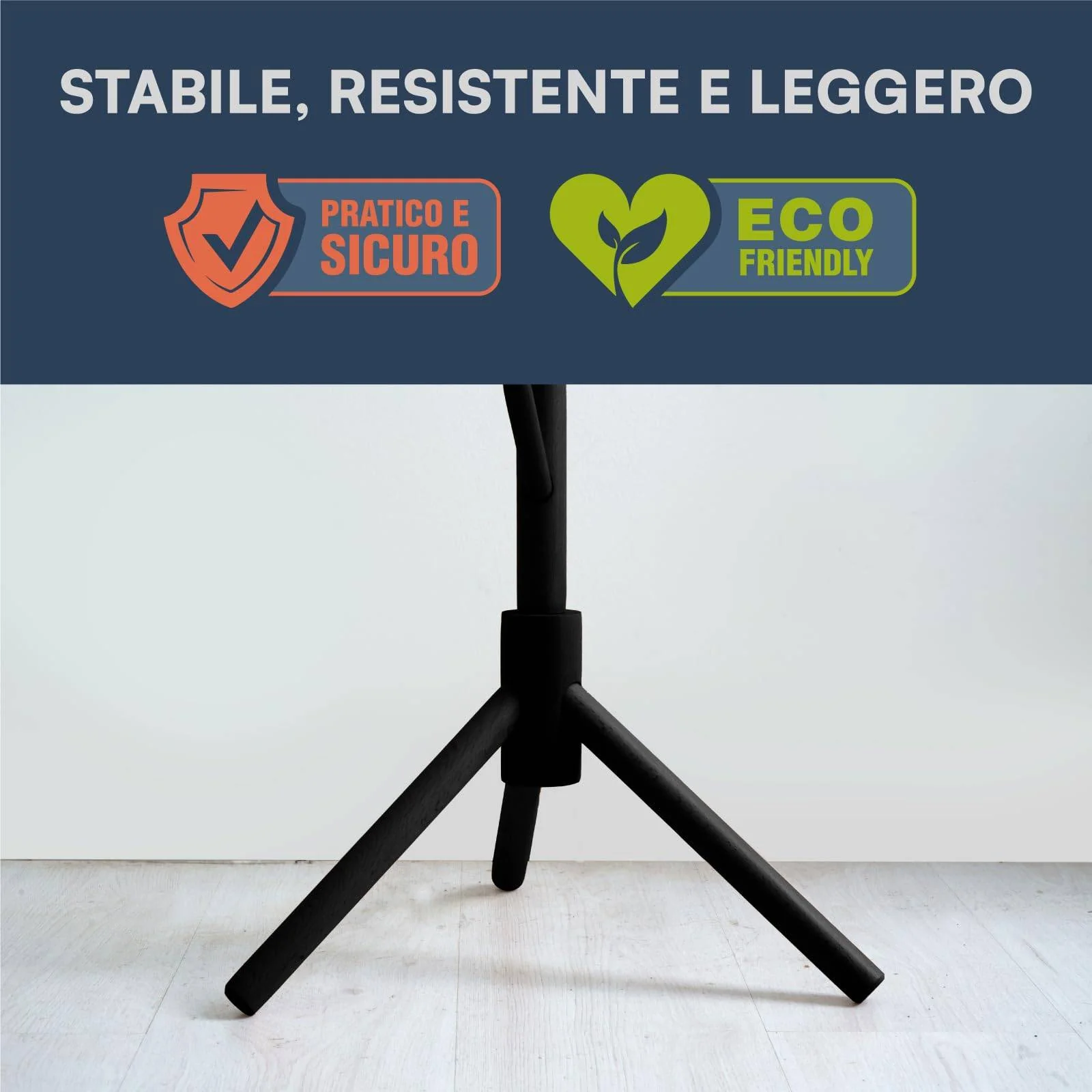 Appendiabiti in legno naturale, 8 ganci, modulare, 174 cm - Image 15