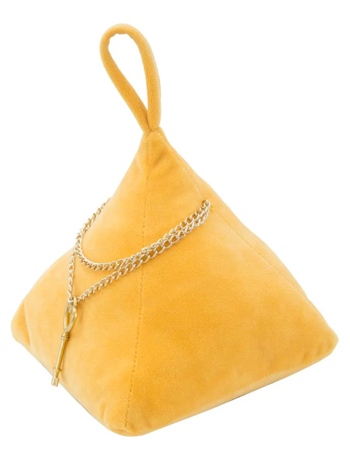 Fermaporte Triangolare Arancione 14x14x20 cm Elegante e Funzionale - Image 3