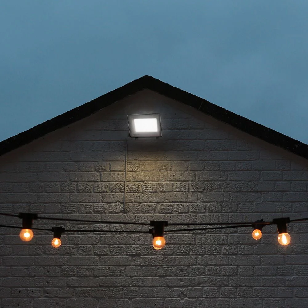 Faro LED 50W CCT 3in1 IP65 con LED Sostituibili | Grigio Scuro - Image 11