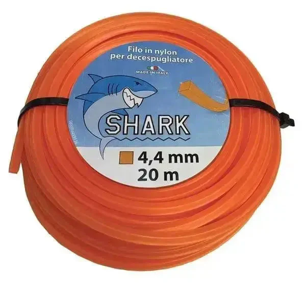 Filo quadro 4,4 mm per decespugliatore - Rotolo da 20 metri in blister