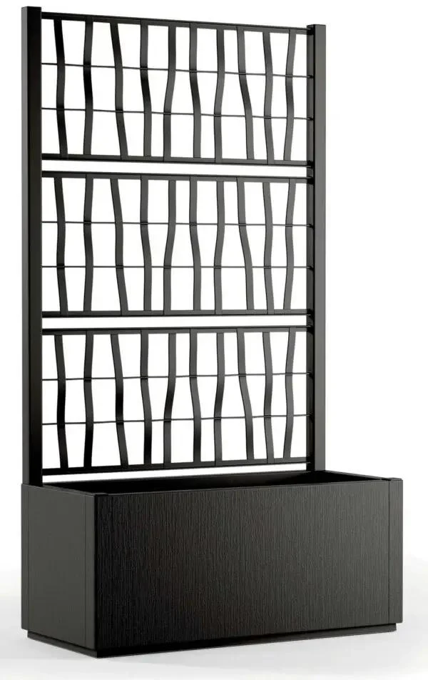 Fioriera con spalliera Ethica cm.80x36x140h - Image 2