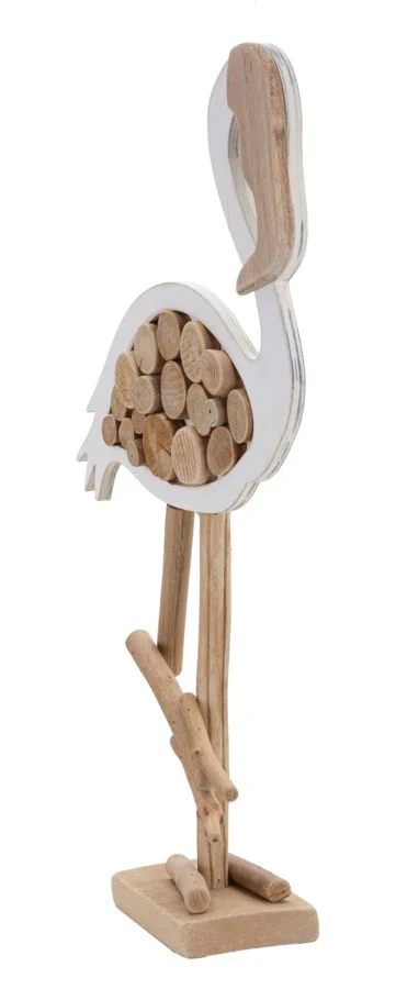 Scultura Fenicottero Eleganza Naturale 31x9x56 cm - Image 2